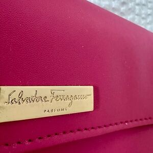 FERRAGAMO PARFUMS Snap Cosmetics Make-up Toiletries Bag Case